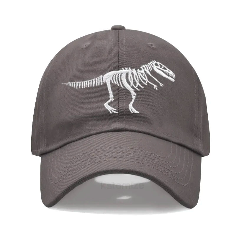 Cotton Baseball Cap Men Women Unisex Embroidery Dinosaur Tyrannosaurus Rex Dad Hat Protection