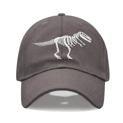Cotton Baseball Cap Men Women Unisex Embroidery Dinosaur Tyrannosaurus Rex Dad Hat Protection
