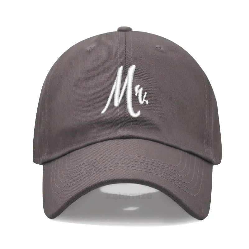 Matching Mr Mrs Baseball Cap Men S Women Cotton Embroidery Sport Golf Caps Bridal Gift Newlywed