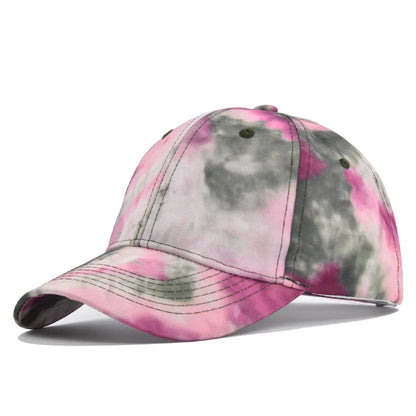 Unisex Spring Summer Dyed Baseball Cap Korean Version Trendy Hat Men Women Outdoor Sun Protection
