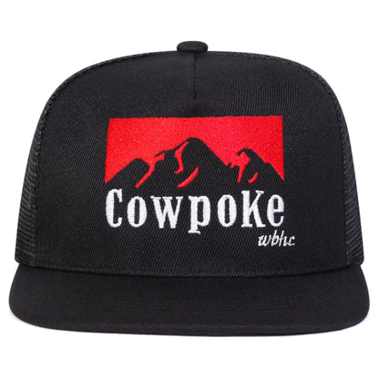 Unisex Cowpoke Letter Embroidery Hip-Hop Net Hats Spring Summer Outdoor Adjustable Casual Baseball