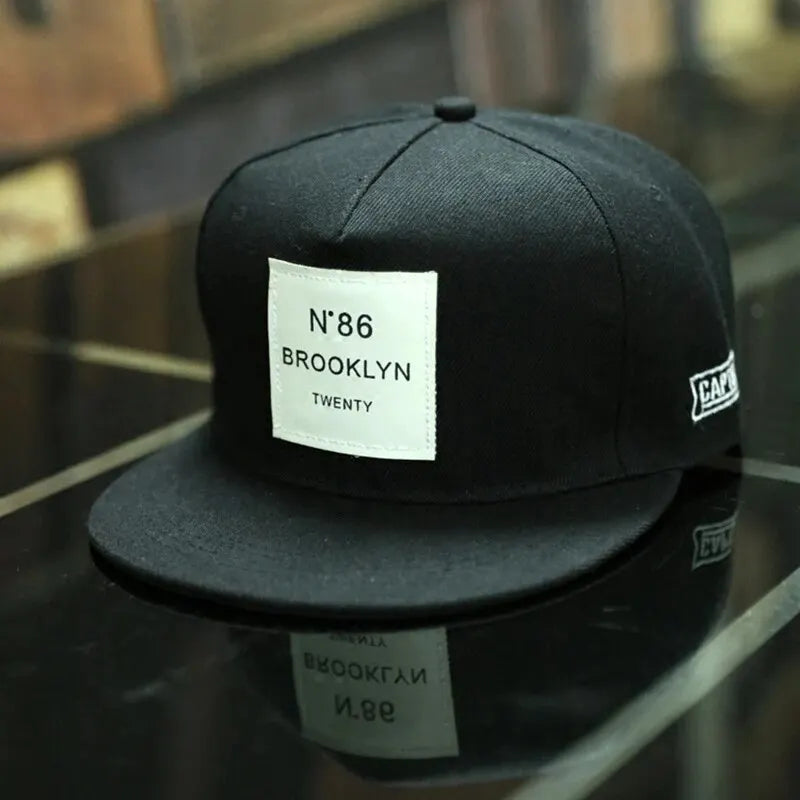 Unisex Brooklyn Print Label Embroidery Hip-Hop Hats Outdoor Adjustable Casual Baseball Caps