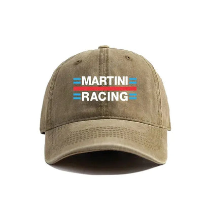 Martini Racing Baseball Caps Distressed Hats Cap Men Women Retro Outdoor Summer Adjustable Dad