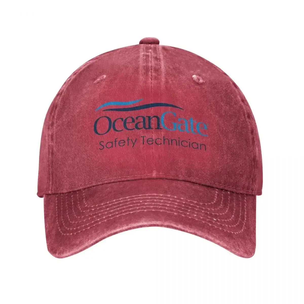 Vintage Oceangate Safety Technician Baseball Cap Unisex Style Distressed Washed Headwear Outdoor All