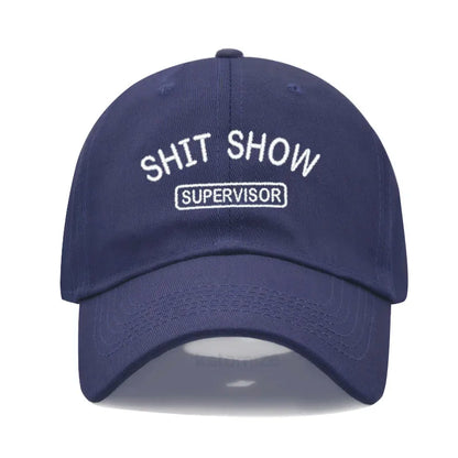 Men S Baseball Cap Women Sport Golf Caps Man Washed Cotton Shit Show Supervisor Embroidery Dad Hat