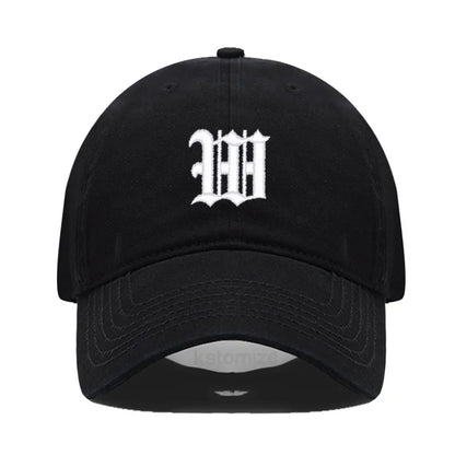Old English Letter A-Z Embroider Baseball Cap Men Womne Soft Cotton Team Sport Visors Snapback Caps