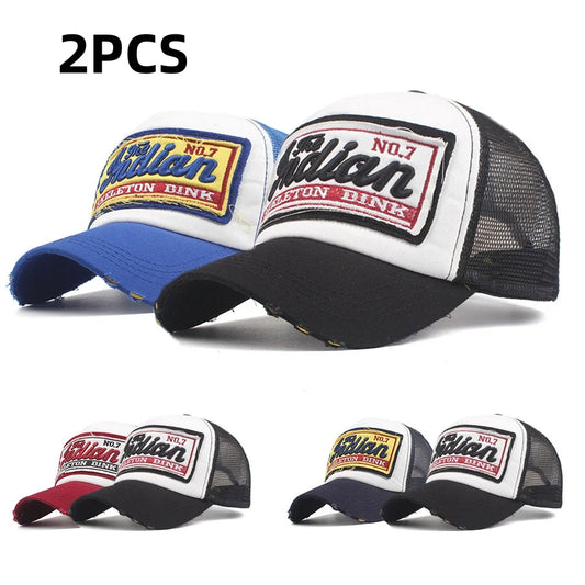 Streetwear Letter Embroidery Mesh Dad Baseball Cap Fashion Snapback Hip Hop Outdoor Y2K Trucker Hats Gorras F2719 for Women Men