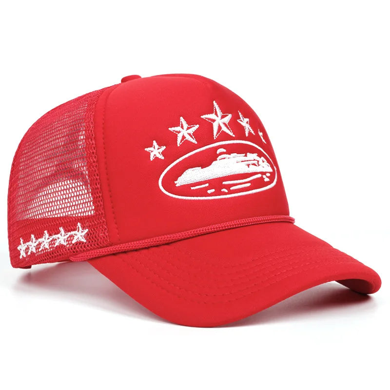 Unisex Print Baseball Hats Hip Hop Breathable Personal Sunshade Mesh Versatile Street Snapback