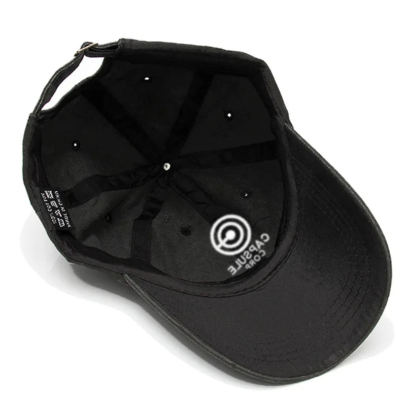 Washed Cotton Baseball Cap Men Women Unisex Embroidery Sun Protection Outdoor Sports Golf Caps