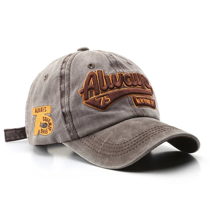 News Outdoor Sports Cotton Baseball Cap Retro Embroidery Men S Hip Hop Rebound Caps Snapback Hats