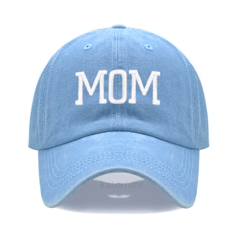 DAD MOM Embroidery Pure Cotton Men's Baseball Cap For Man  Womne's Fashion Sport Golf Caps Sun Hat Dropshipping