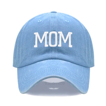 DAD MOM Embroidery Pure Cotton Men's Baseball Cap For Man  Womne's Fashion Sport Golf Caps Sun Hat Dropshipping
