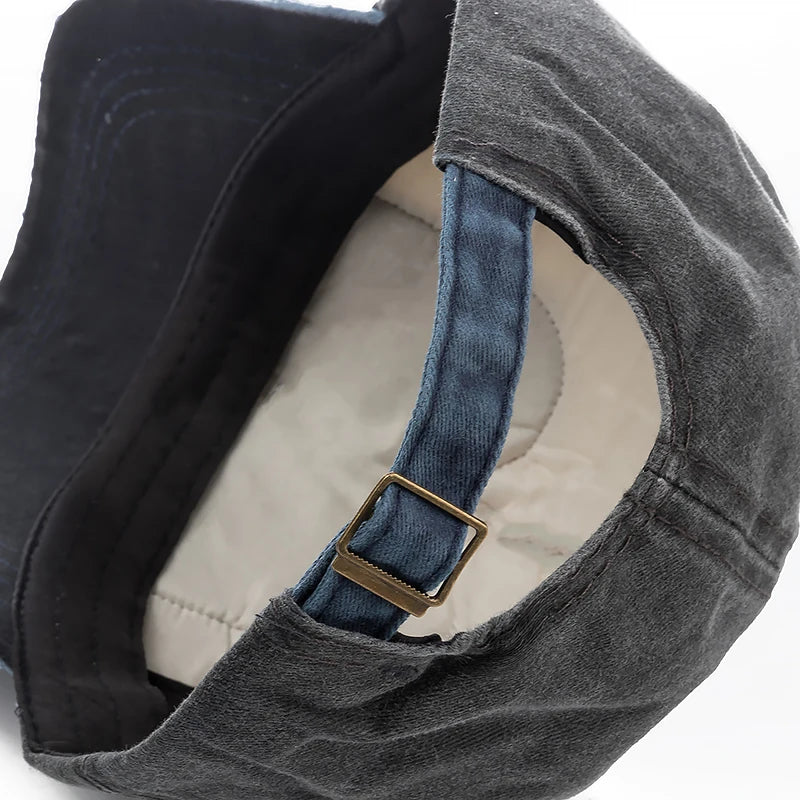 Washed Cotton Damage Baseball Cap Motor Snapback Hat Hip Hop Dad Hats Men Women Grinding Multicolor