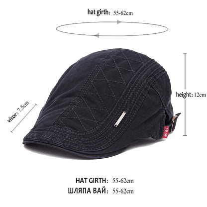 Cotton Beret Hats Men Women Summer Flat Cap Male Vintage Casquette Caps Fall Berets S Hat Auntumn