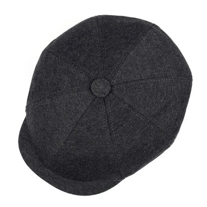 Retro British Style Newsboy Cap Men Vintage Luxury Unisex Octagonal Flat Capcotton Ascot Caps Khaki