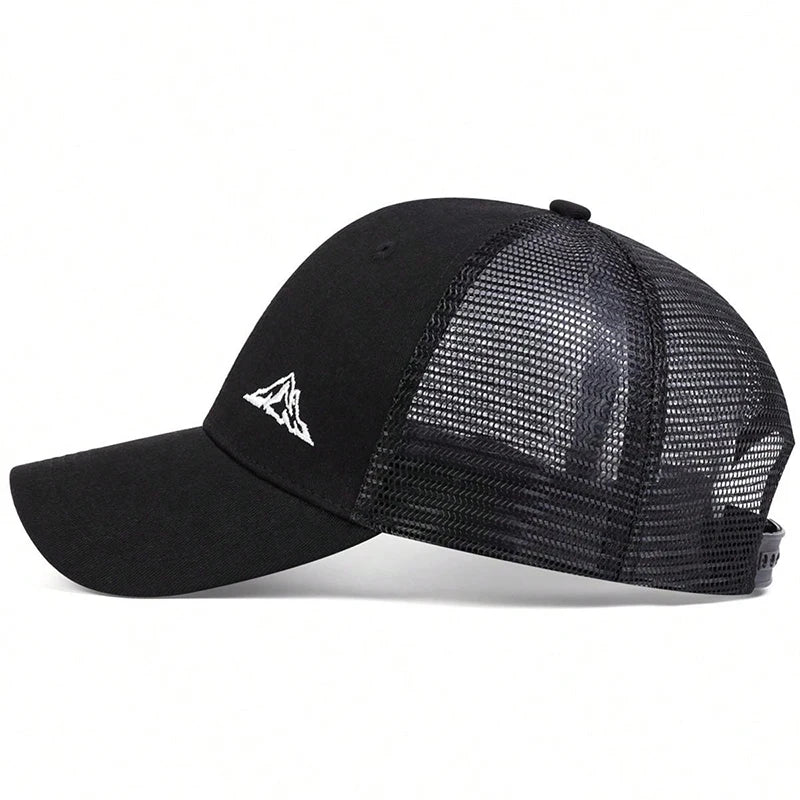 Unisex Mountain Range Embroidery Baseball Net Caps Spring Summer Outdoor Adjustable Casual Hats