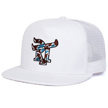 Unisex Rt Letter Embroidery Hip-Hop Net Hats Spring Summer Outdoor Adjustable Casual Baseball Caps