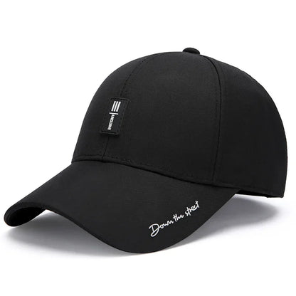 Men S Baseball Hat Hard Top Spring Autumn Big Head Circumference Cotton Cap Sun Protection Dad