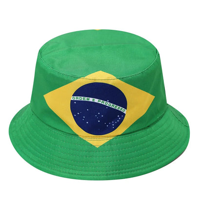 Countries National Flag Bucket Hat Men Women Football Fan Party Cup Reversible Sun Soccer Fans