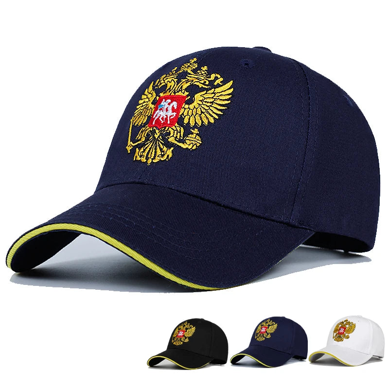 Russia Baseball Caps Badge Embroidery Golf Cotton Snapback Hats Men Women Hip Hop Bone Sports