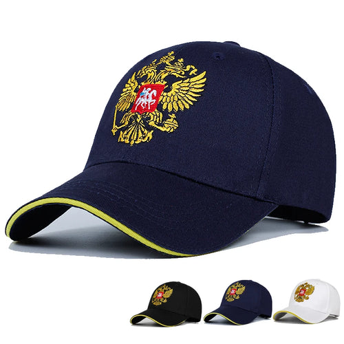 Russia Baseball Caps Badge Embroidery Golf Cotton Snapback Hats Men Women Hip Hop Bone Sports