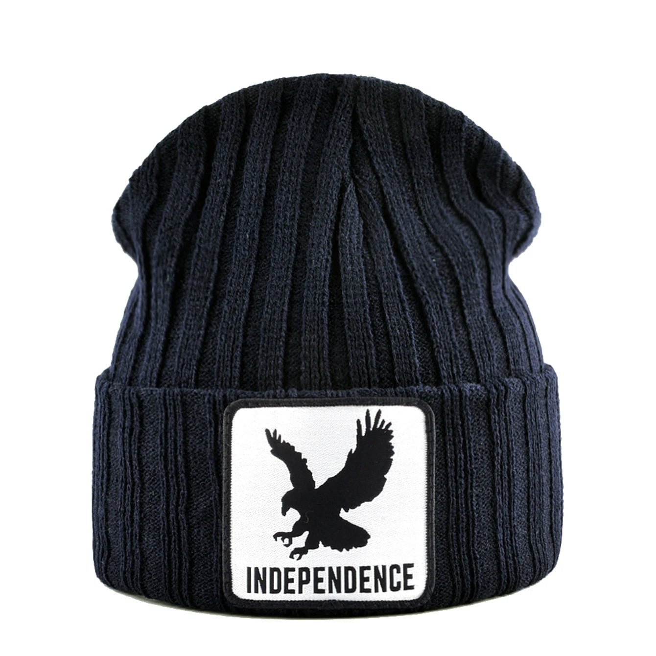 Knitted Skullies Beanie With Animals Patch Men Women Outdoor Casual Sport Hats Autumn Winter Solid Color Hip Hop Beanies