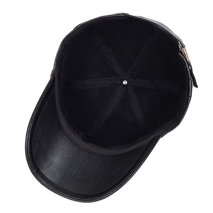 Autumn Winter Warm Leather Baseball Cap Hip Hop Snapback Hat Men Women Sports Casual Caps Dad Hats