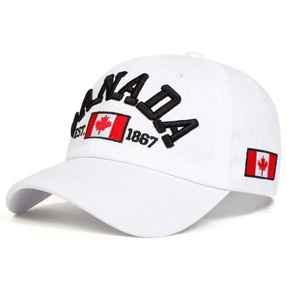 Cotton Canada Baseball Cap Flag Hat Snapback Adjuatable Mens Caps Gorras