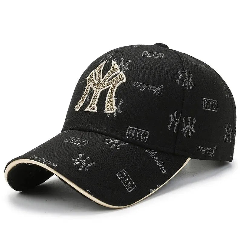 Spring And Autumn New Men's And Women's Baseball Caps Korean Fashion Embroidery Letter Caps Outdoor Leisure Travel Sun Hats