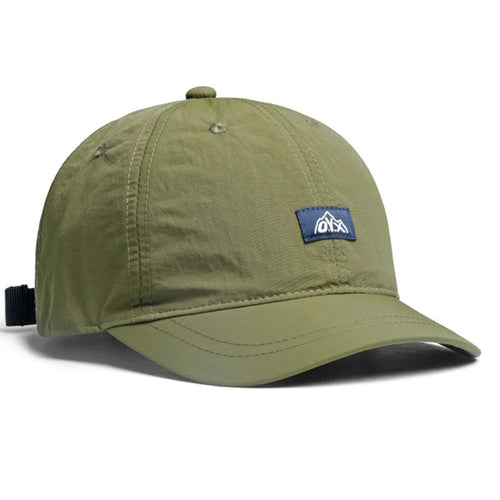 Vintage-Inspired Korean Baseball Cap Lightweight Quick-Dry Polyester, Adjustable Buckle Closure Sun Protection, Breathable Brim