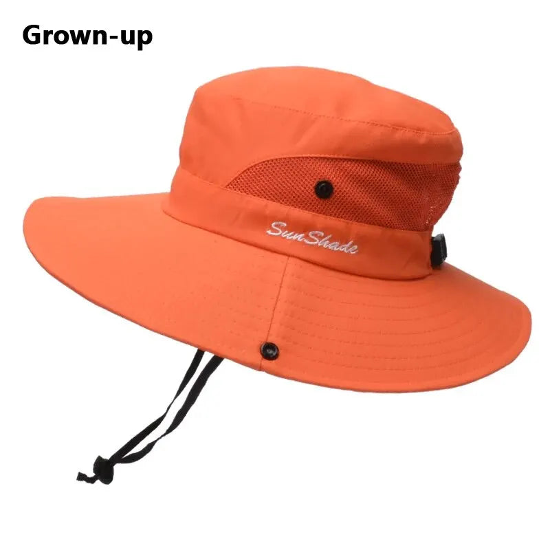 Xinbaoguan 100% Polyester Summer Outdoor Sun Hat, Breathable Sun Hat, Folding Sun Hat, Female Ponytail Hole Fisherman Hat