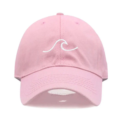 Men S Baseball Cap Women Washed Cotton Waves Embroidery Dad Hat Sport Golf Caps Man Sun Hats