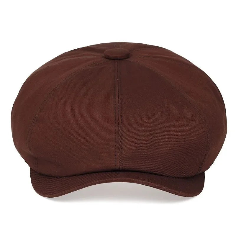 Newsboy Cap Men S Twill Cotton Hat 8 Panel Baker Caps Retrogatsby Hats Casual Brand Beret Male