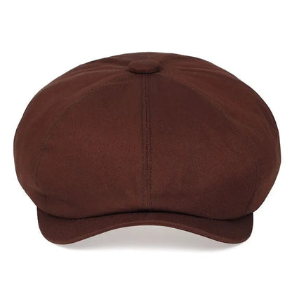 Newsboy Cap Men S Twill Cotton Hat 8 Panel Baker Caps Retrogatsby Hats Casual Brand Beret Male