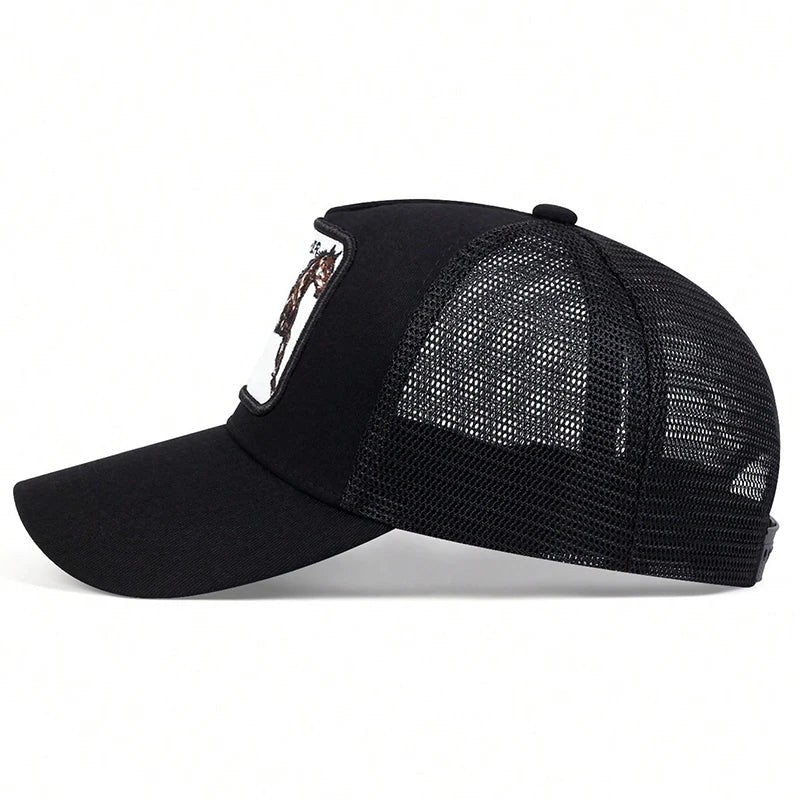 Unisex Horse Stallion Her Embroidery Baseball Net Caps Spring Summer Outdoor Adjustable Casual Hats