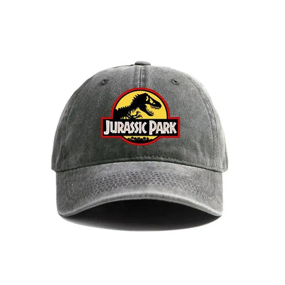Jurassic Park Baseball Cap Distressed Hats Dinosaur Men Retro Outdoor Summer Adjustable Hat Casual