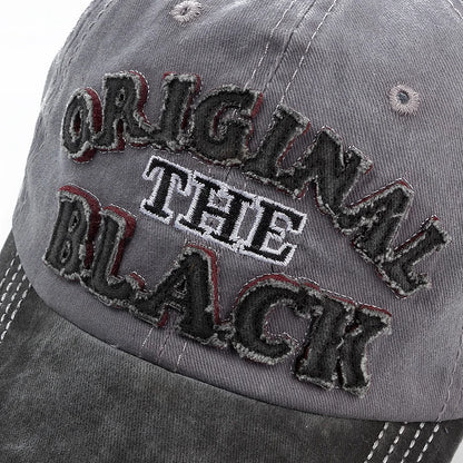 Wash Cotton Original Black Baseball Cap Snapback Hat Men Women Gorras Casual Casquette Embroidery
