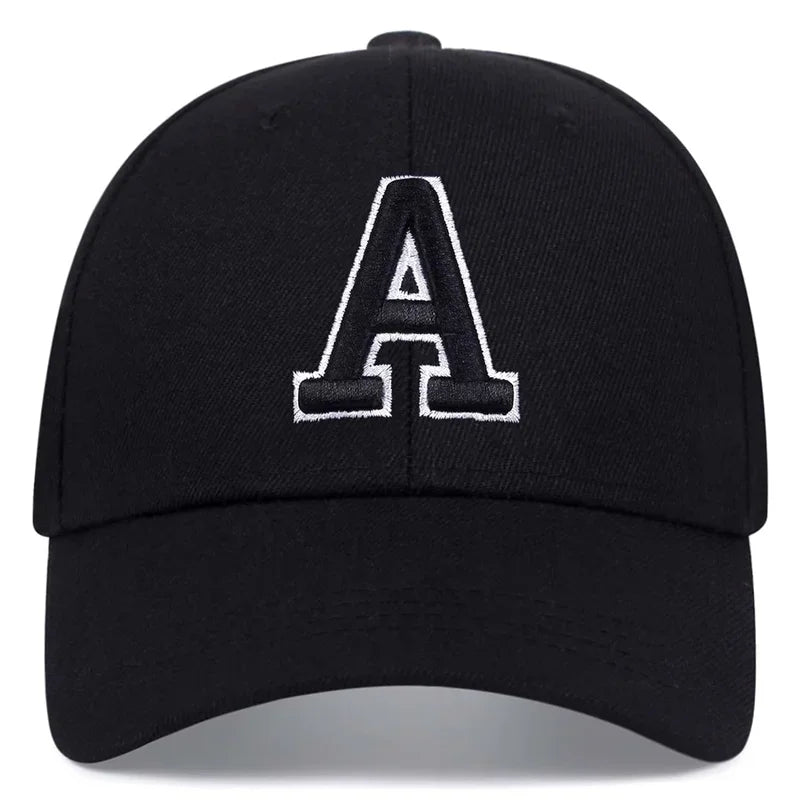 Unisex Letter Embroidery Baseball Cap Spring Autumn Snapback Hat Adjustable Casual Sunscreen