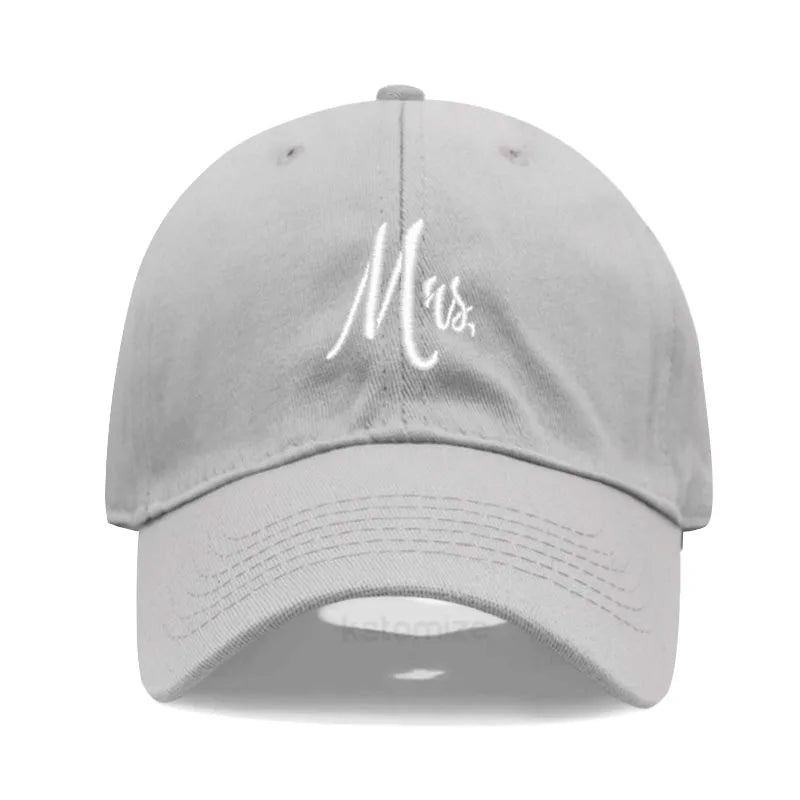 Matching Mr Mrs Baseball Cap Men S Women Cotton Embroidery Sport Golf Caps Bridal Gift Newlywed