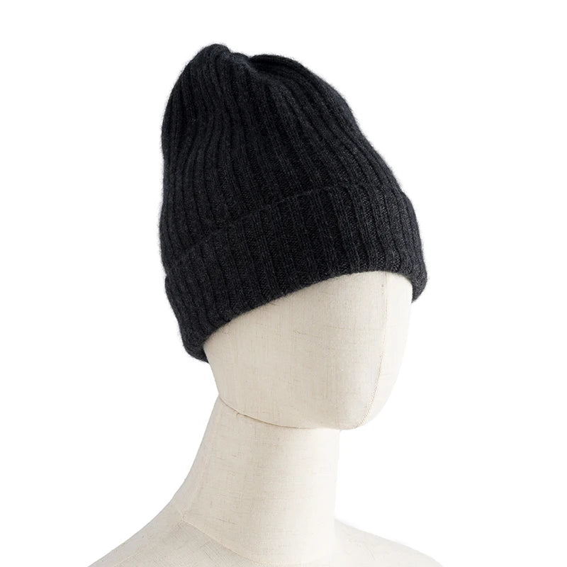 ZYCZCXX Regardless Of Gender 100%Pure Cashmere Hat High Quality Thick Men's Outdoor Sports Cowl Winter New Women's Warm Skullcap