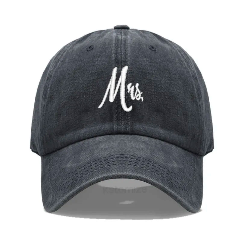 Matching Mr Mrs Baseball Cap Men S Women Cotton Embroidery Sport Golf Caps Bridal Gift Newlywed