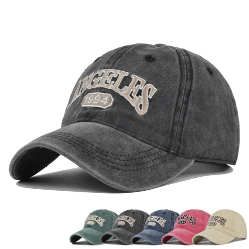 Cotton Baseball Cap Men Women Letter Embroidery Hat Soft Top Casual Retro Snapback Hats Unisex
