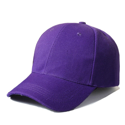 Classic Plain Baseball Cap Men Women Multi Colors Available