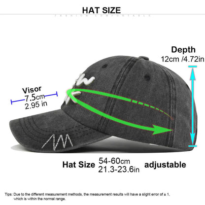 York Baseball Caps Washed Cotton Hat Men Women Gorras Snapback Sun Protection Casquette Dad Outdoors