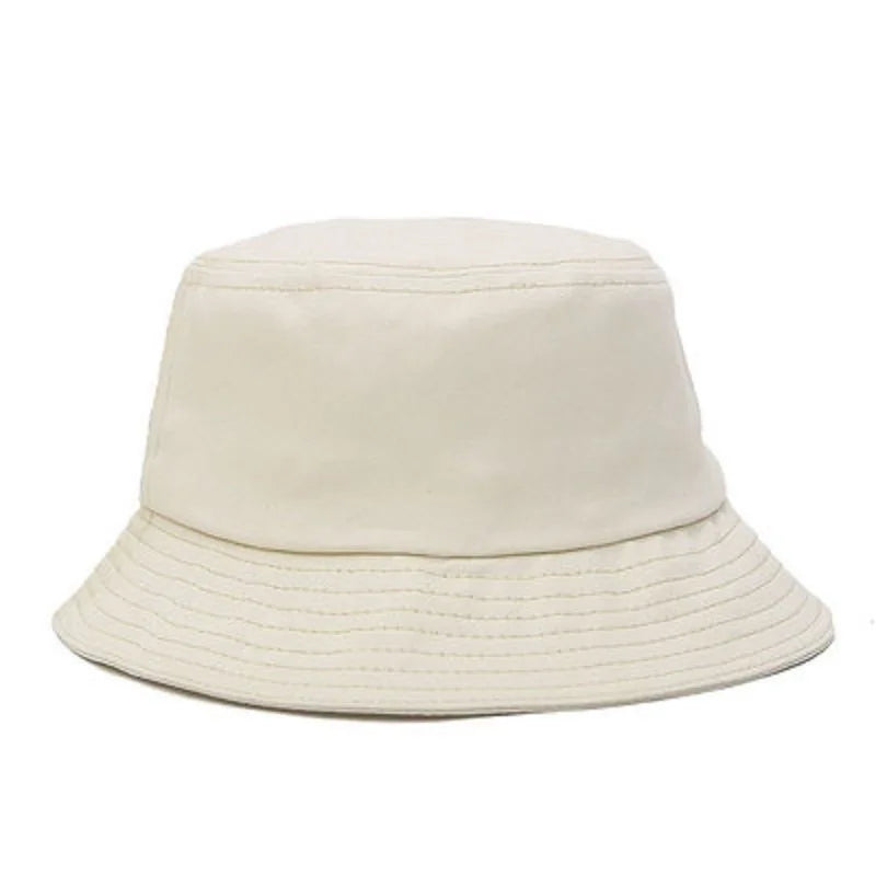 Spring Summer Women Men Bucket Hats Solid Panama Sunscreen Fisherman Cap Outdoor Beach Sun Hat