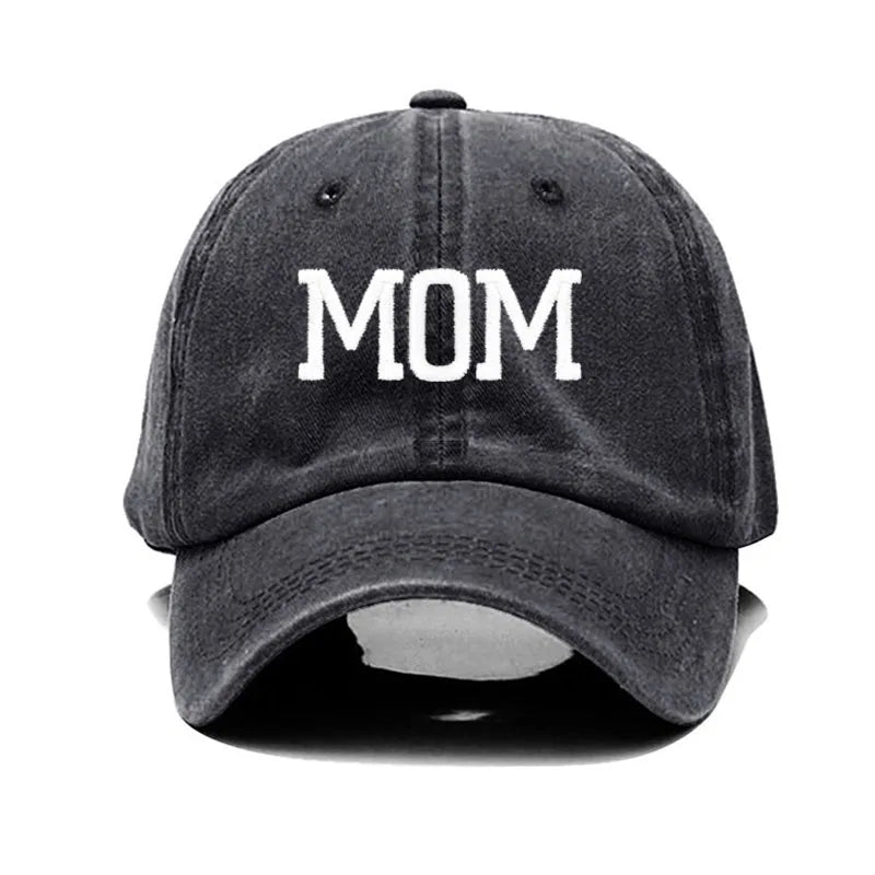 Dad Mom Embroidery Baseball Cap Women Men Hat Sport Visors Snapback Sun Breathable Outdoor Caps