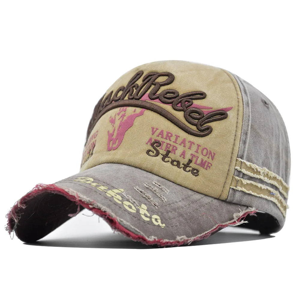 News Outdoor Sports Cotton Baseball Cap Retro Embroidery Men S Hip Hop Rebound Caps Snapback Hats