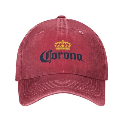 Corona Baseball Cap Classic Beer-Print Cowboy Hat Unisex Teens Trucker Dad Sunshade Running Hippie