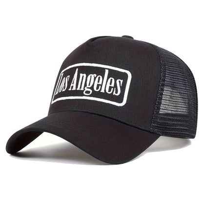 Unisex Los Angeles Print Baseball Net Caps Spring Summer Outdoor Adjustable Casual Hats Sunscreen