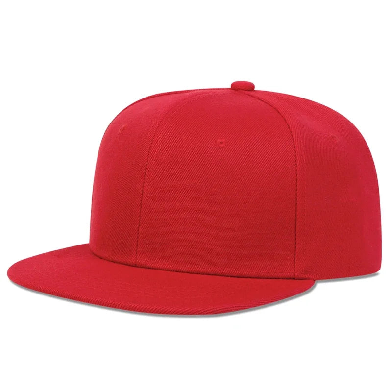 Unisex Light Board Solid Color Hip-Hop Hats Spring Autumn Adjustable Casual Snapback Baseball Caps